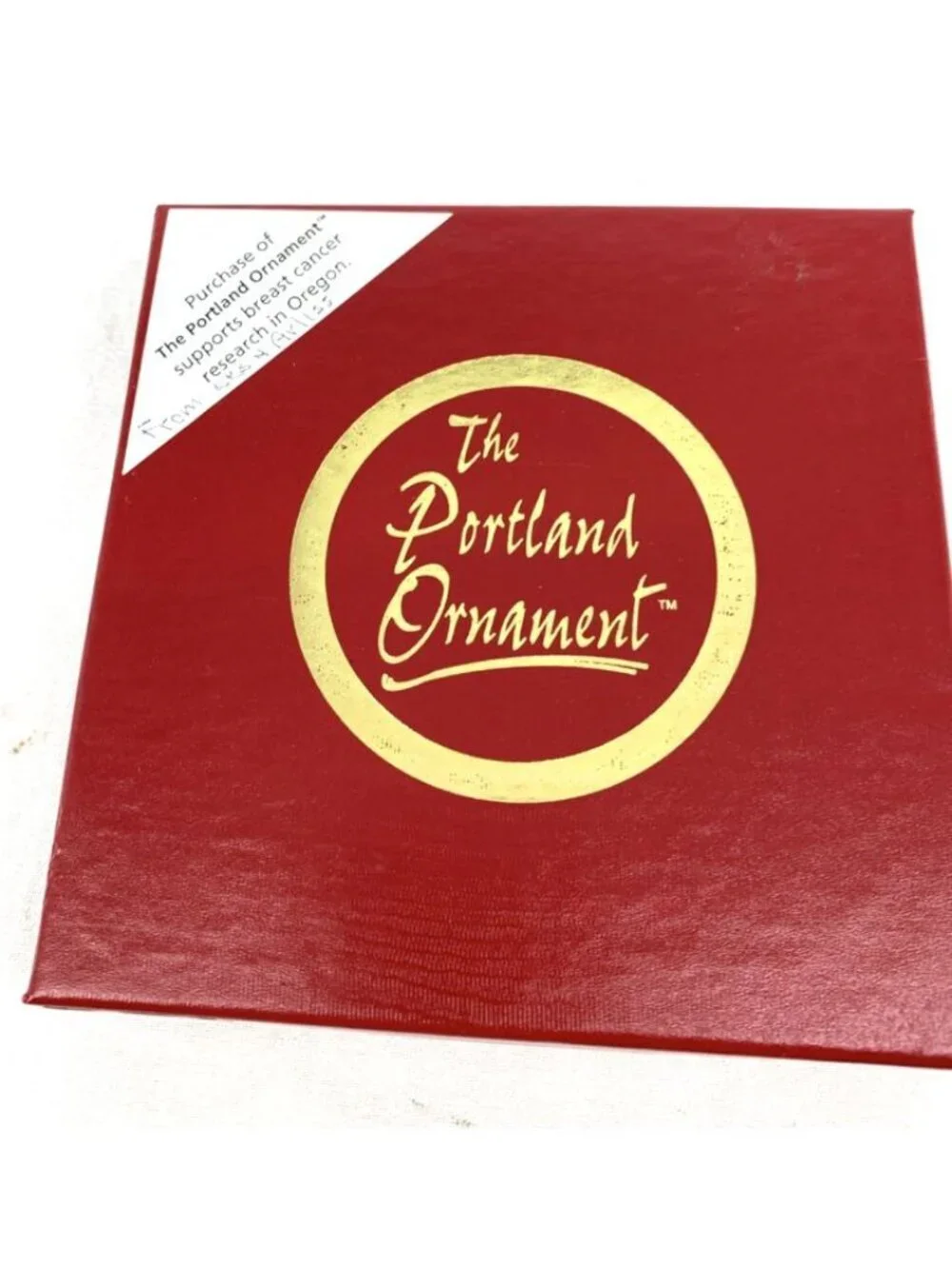The Portland Ornament Timberline Lodge Mt. Hood Gold Plated Limited Edition